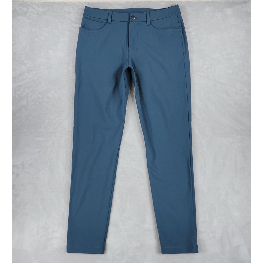 Lululemon Pants Mens 31x30 Blue 5 Pocket LM5ALWS.0 Slim Stretch Tech Chino